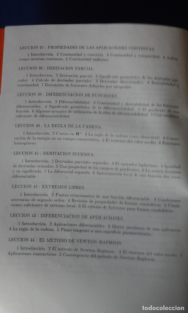 Libros de segunda mano de ciencias: C&Aacute;LCULO INFINITESIMAL (VOL III) (Madrid, 1991) - Foto 2