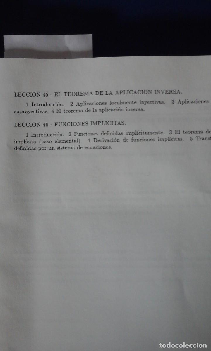 Libros de segunda mano de ciencias: C&Aacute;LCULO INFINITESIMAL (VOL III) (Madrid, 1991) - Foto 3