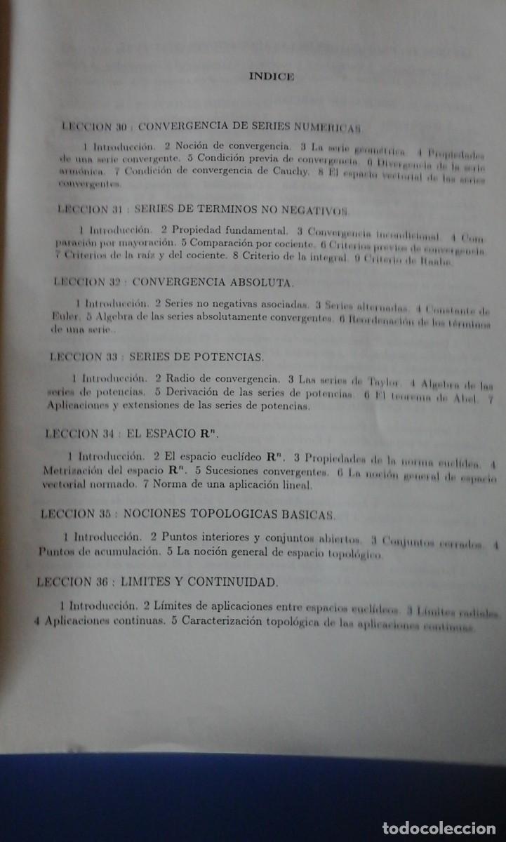 Libros de segunda mano de ciencias: C&Aacute;LCULO INFINITESIMAL (VOL III) (Madrid, 1991) - Foto 4