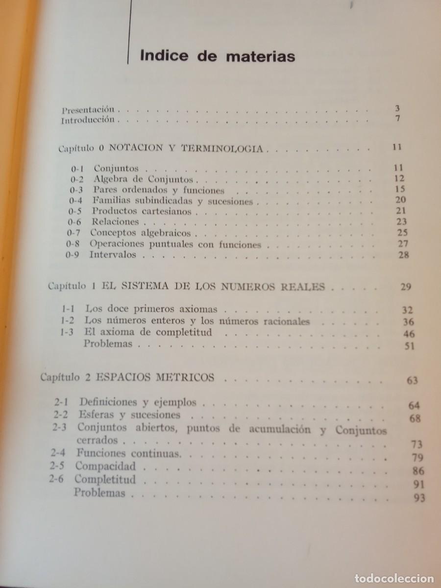 Libros de segunda mano de ciencias: INTRODUCCION AL ANALISIS REAL - White - Foto 2