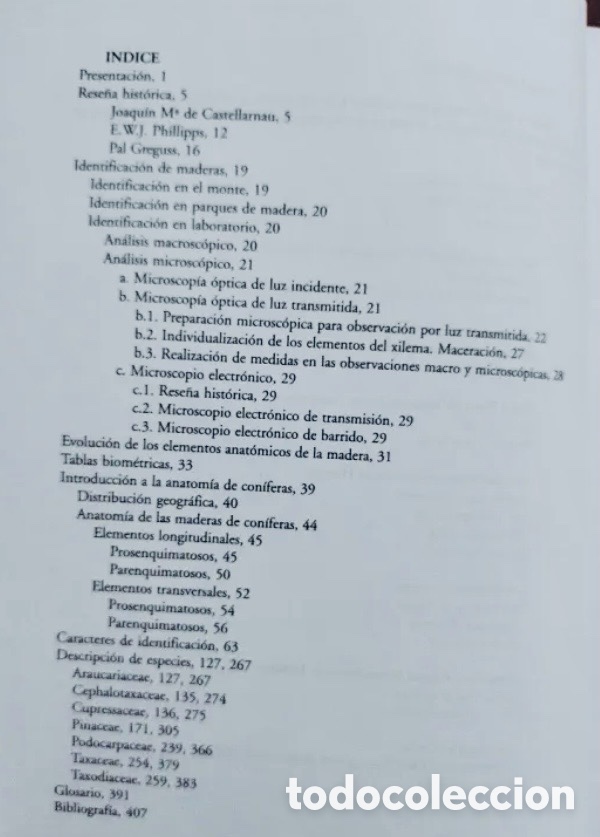 Libros de segunda mano: Anatom&iacute;a e identificaci&oacute;n de maderas de con&iacute;feras a nivel de especie - Foto 4