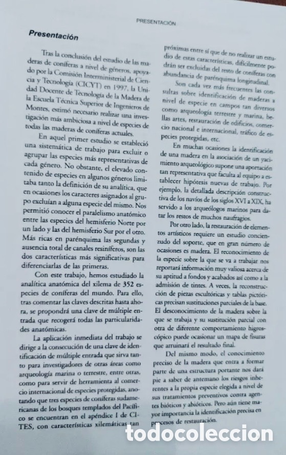 Libros de segunda mano: Anatom&iacute;a e identificaci&oacute;n de maderas de con&iacute;feras a nivel de especie - Foto 5