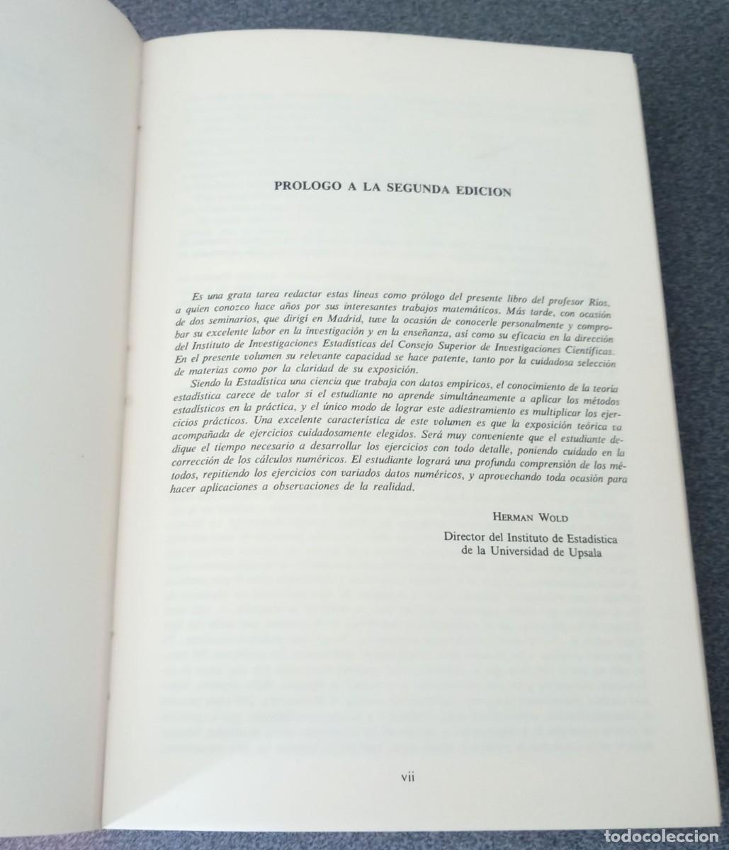 Libros de segunda mano de ciencias: Metodos Estadisticos Sixto Rios - Foto 5