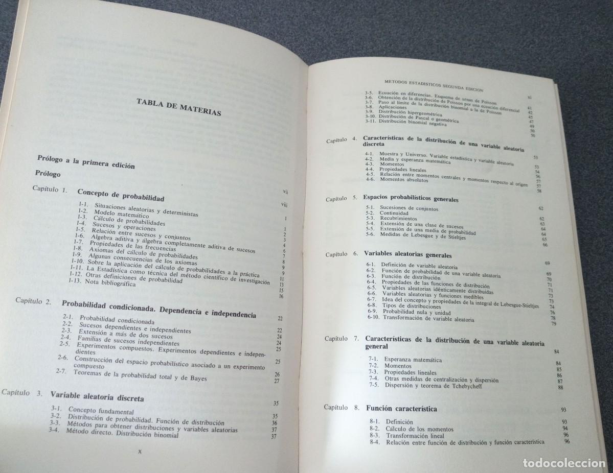 Libros de segunda mano de ciencias: Metodos Estadisticos Sixto Rios - Foto 6