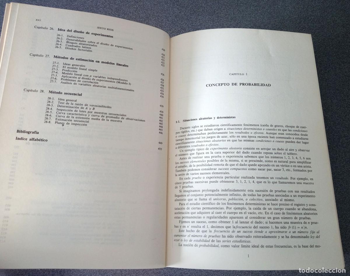 Libros de segunda mano de ciencias: Metodos Estadisticos Sixto Rios - Foto 9