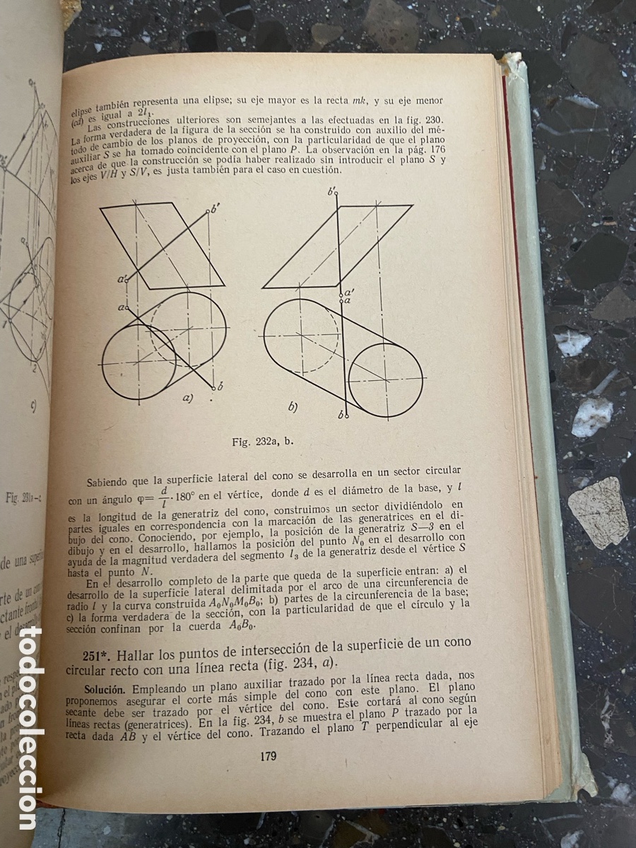 Libros de segunda mano de ciencias: Libro Problemas de Geometr&iacute;a Descriptiva - Foto 5