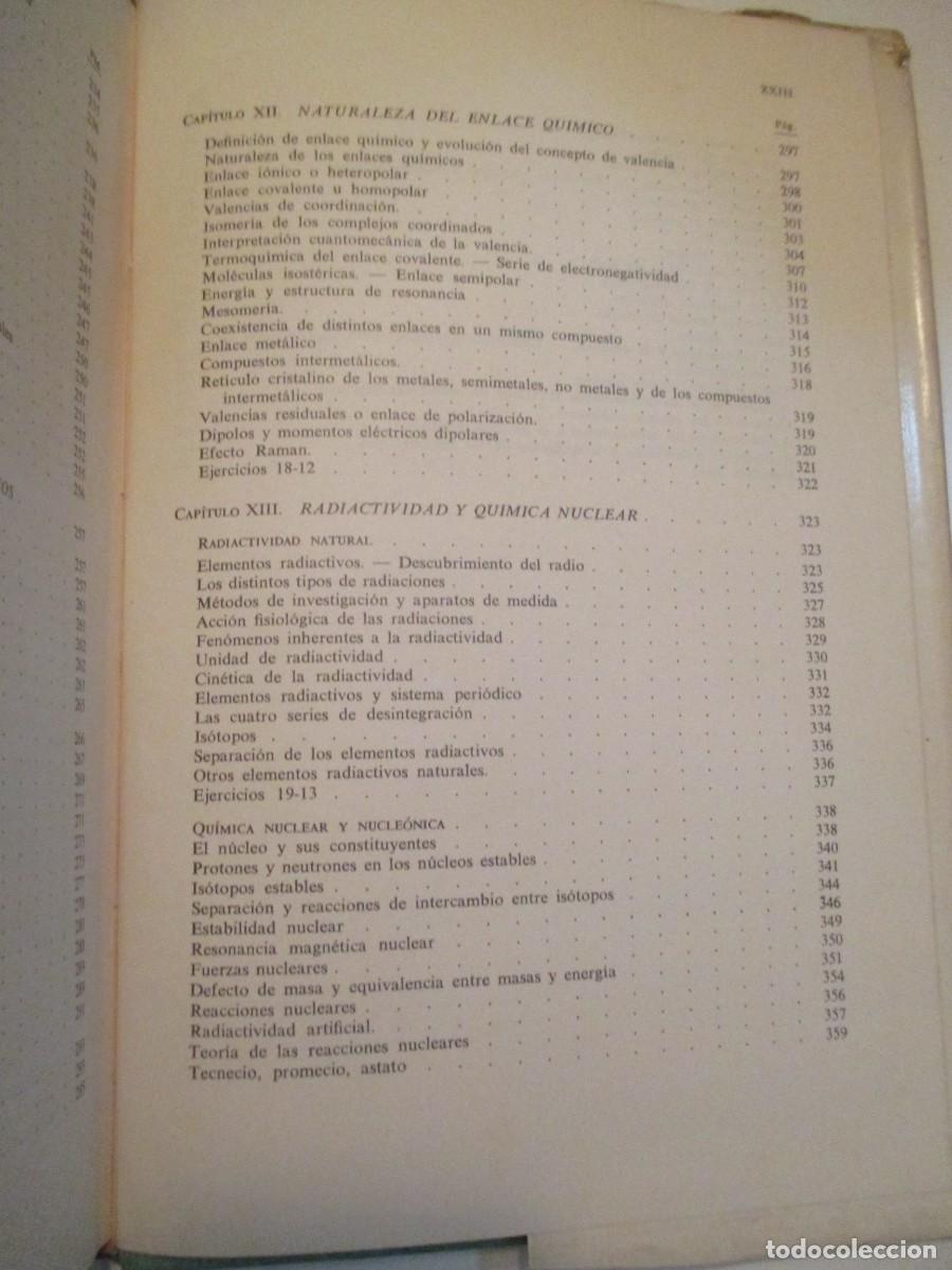 Libros de segunda mano de ciencias: GIUSEPPE BRUNI Qu&iacute;mica general W38181 - Foto 9