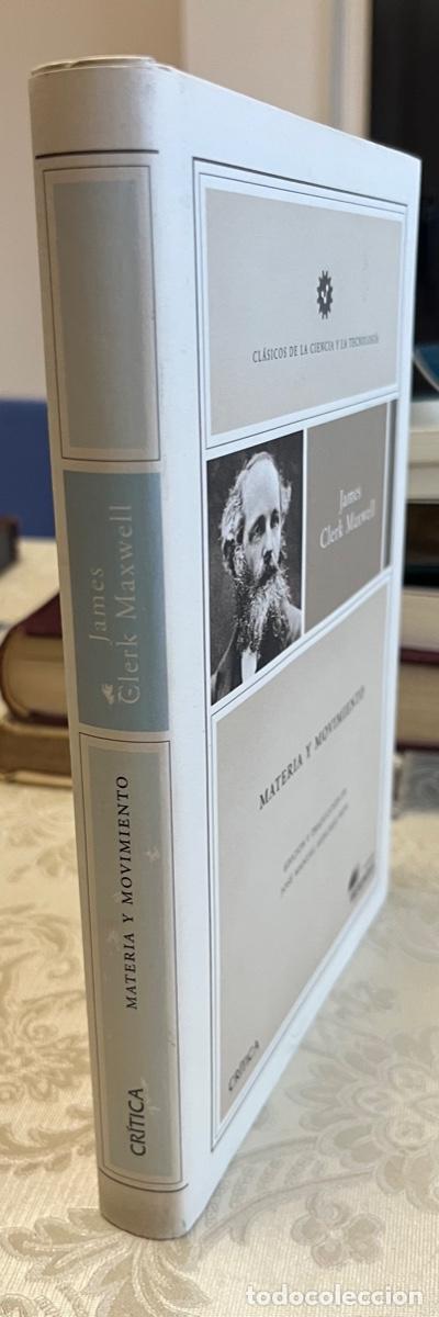 Libros de segunda mano de ciencias: Clerk Maxwell, James.- Materia y movimiento - Foto 1
