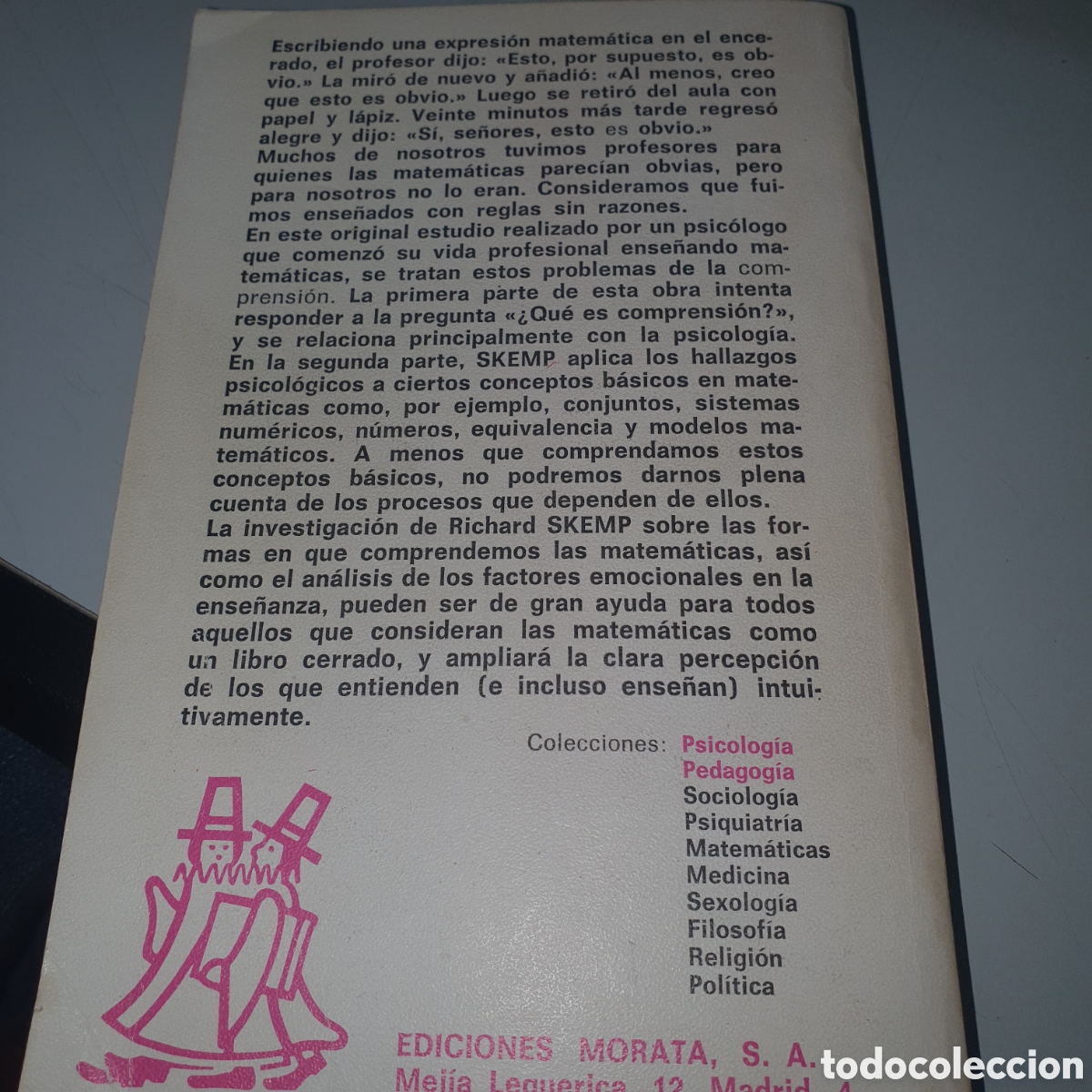 Libros de segunda mano de ciencias: Psicolog&iacute;a del aprendizaje de las matem&aacute;ticas. R. Skemp - Foto 2