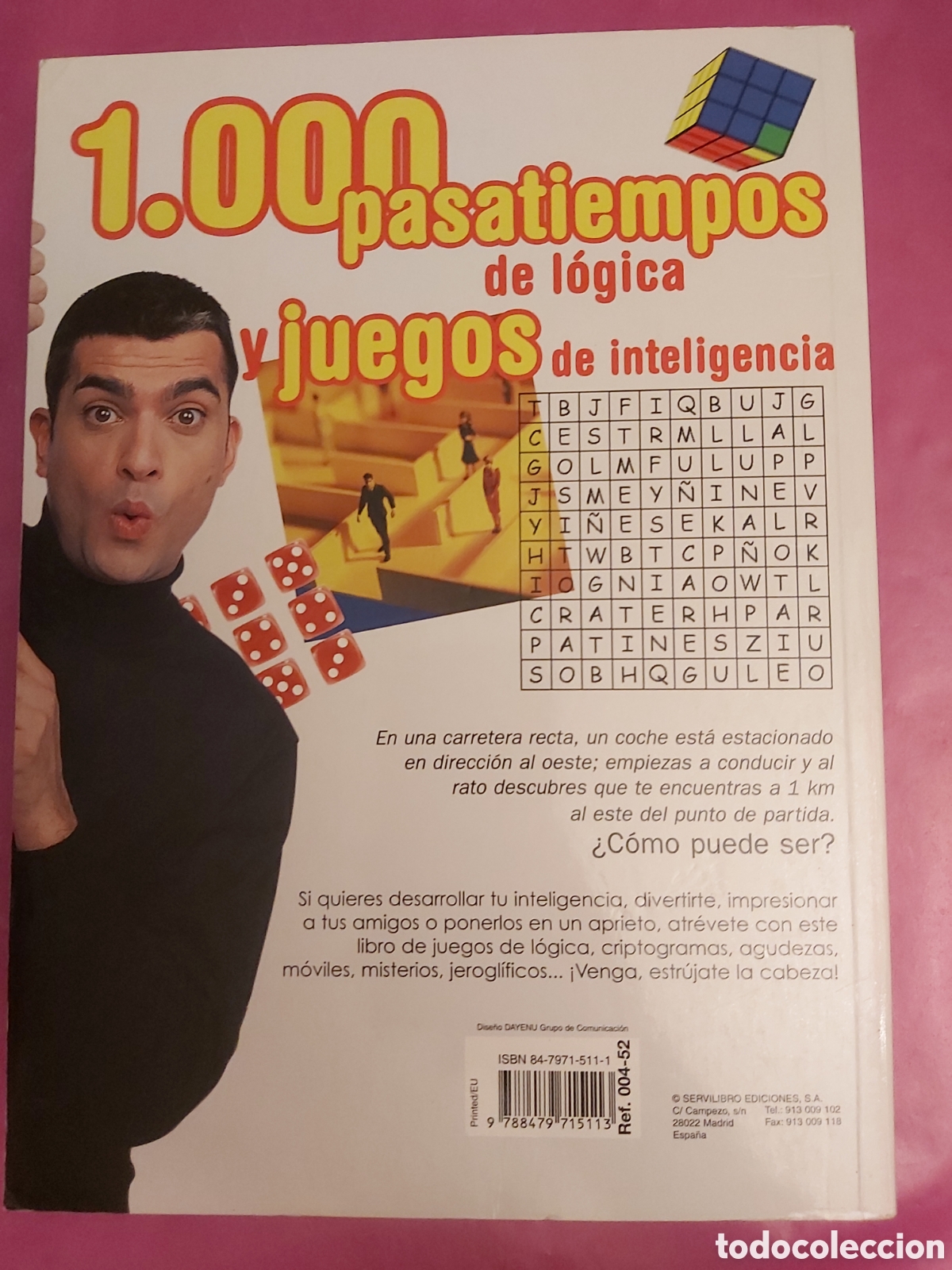 Libros de segunda mano de ciencias: 1000 PASATIEMPOS DE L&Oacute;GICA Y JUEGOS DE INTELIGENCIA SERVILIBRO - Foto 3
