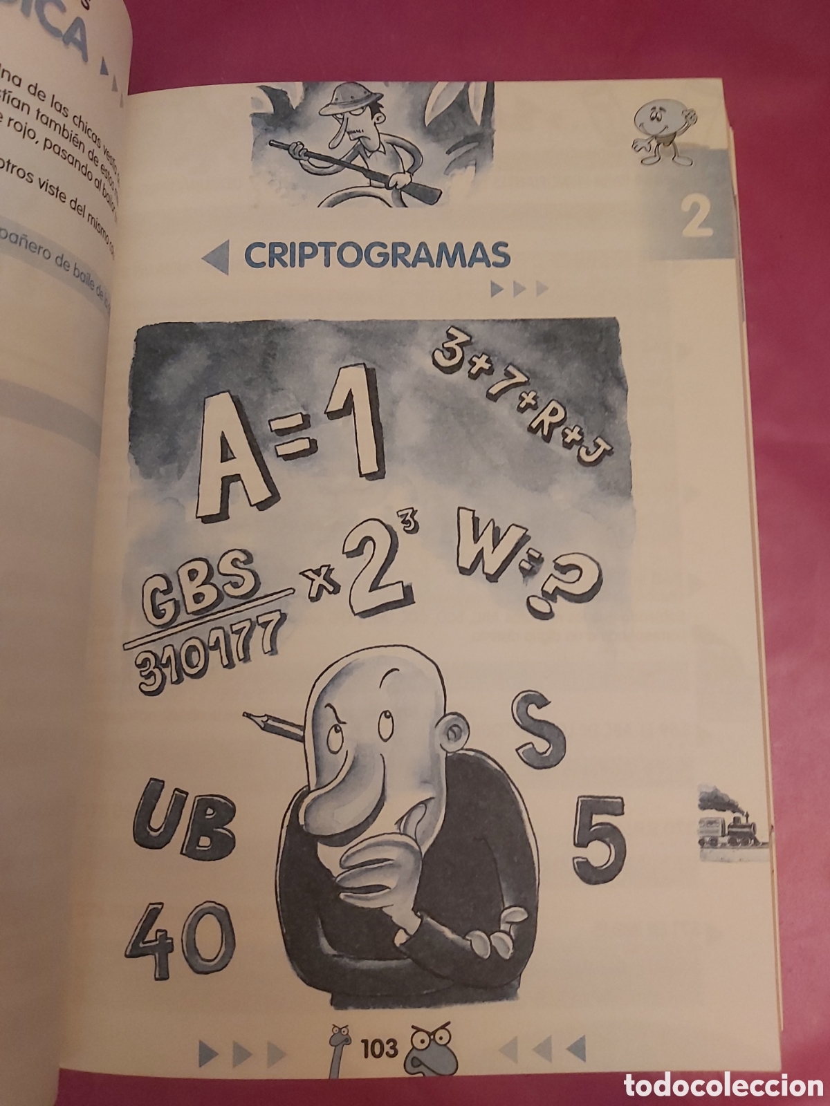 Libros de segunda mano de ciencias: 1000 PASATIEMPOS DE L&Oacute;GICA Y JUEGOS DE INTELIGENCIA SERVILIBRO - Foto 8