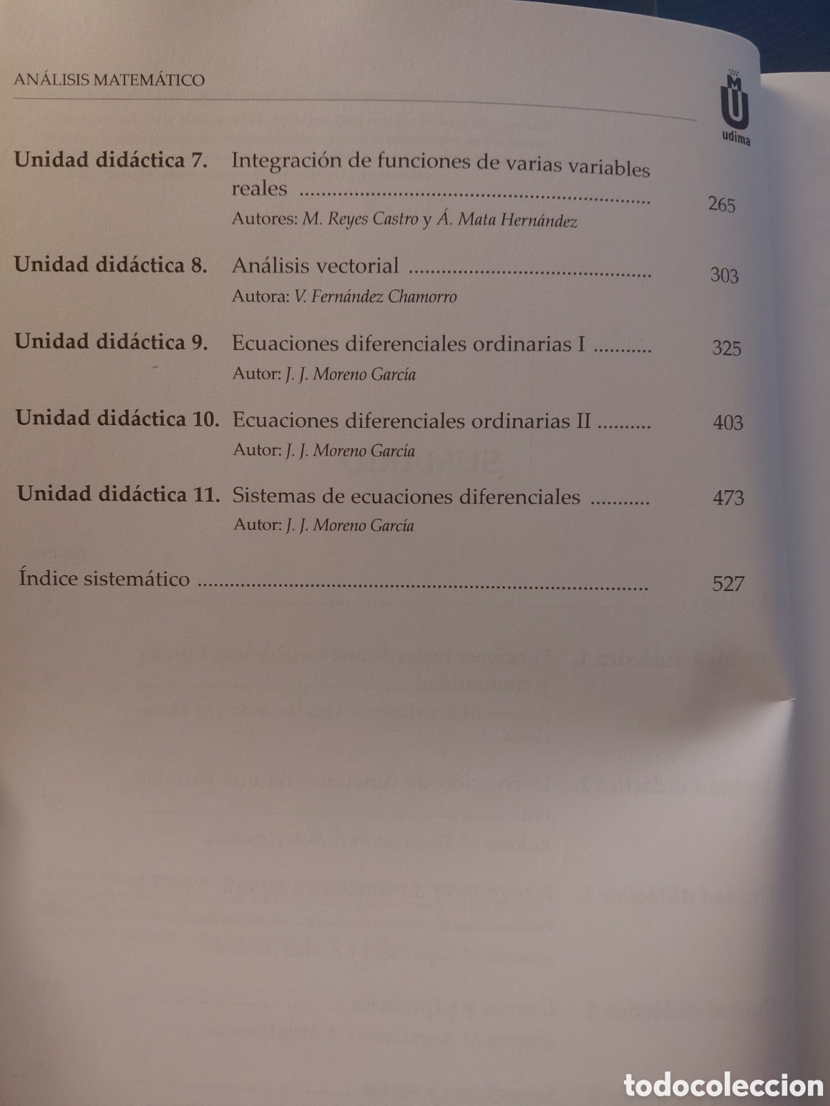 Libros de segunda mano de ciencias: An&aacute;lisis matem&aacute;tico, Miguel Reyes Castro y otros - Foto 3