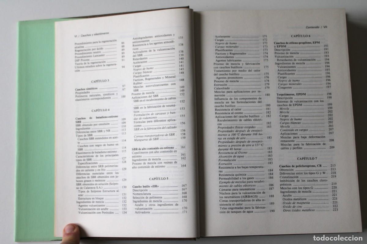 Libros de segunda mano de ciencias: M. Vidal de C&aacute;rcer - Cauchos y elast&oacute;meros - Barcelona 1984 - Foto 5