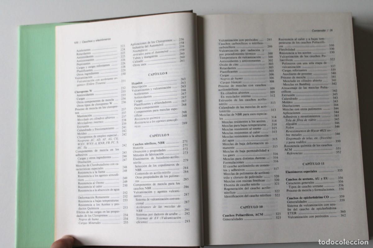 Libros de segunda mano de ciencias: M. Vidal de C&aacute;rcer - Cauchos y elast&oacute;meros - Barcelona 1984 - Foto 6