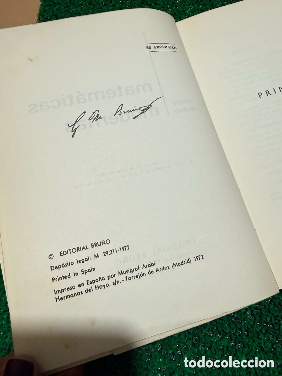 Libros de segunda mano de ciencias: Matem&aacute;ticas modernas - sexto curso - editorial bru&ntilde;o - Foto 4