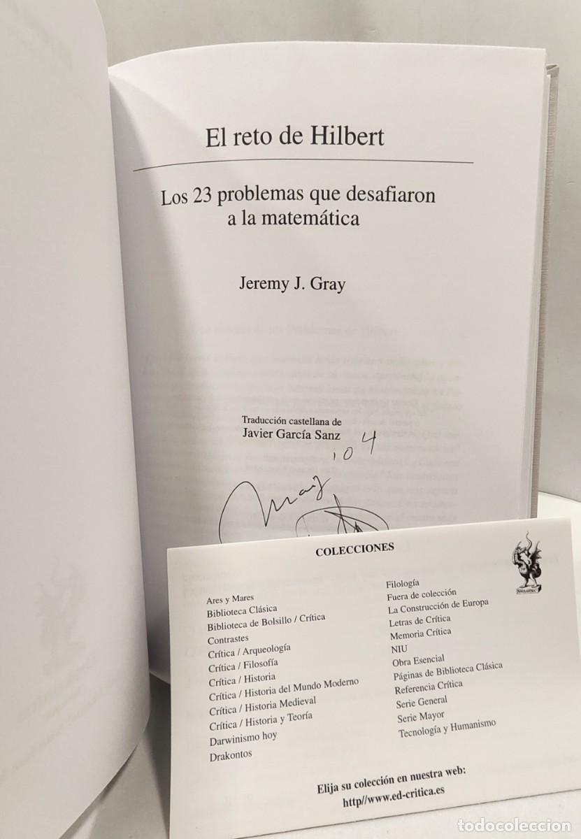 Libros de segunda mano de ciencias: EL RETO DE HILBERT - JEREMY J. GRAY - Foto 7