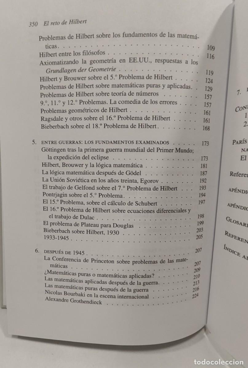 Libros de segunda mano de ciencias: EL RETO DE HILBERT - JEREMY J. GRAY - Foto 11