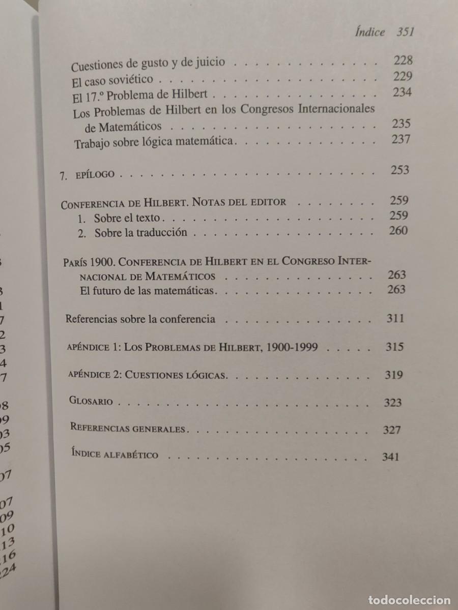 Libros de segunda mano de ciencias: EL RETO DE HILBERT - JEREMY J. GRAY - Foto 12