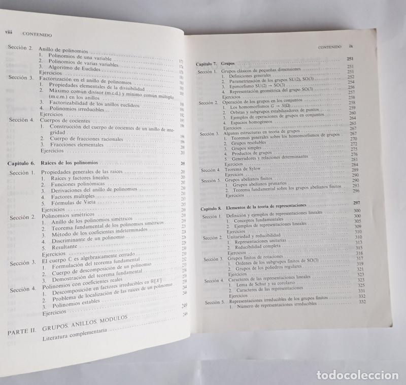 Libros de segunda mano de ciencias: INTRODUCCION AL ALGEBRA - A. I. KOSTRIKIN - EDITORIAL McGRAW-HILL. 1992 - Foto 5