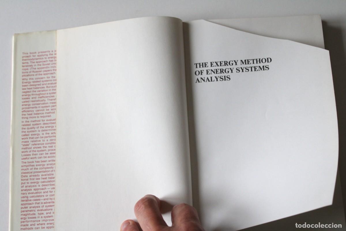 Libros de segunda mano de ciencias: John E. Ahern - The exergy method of energy systems analysis - Wiley Interscience - Foto 4