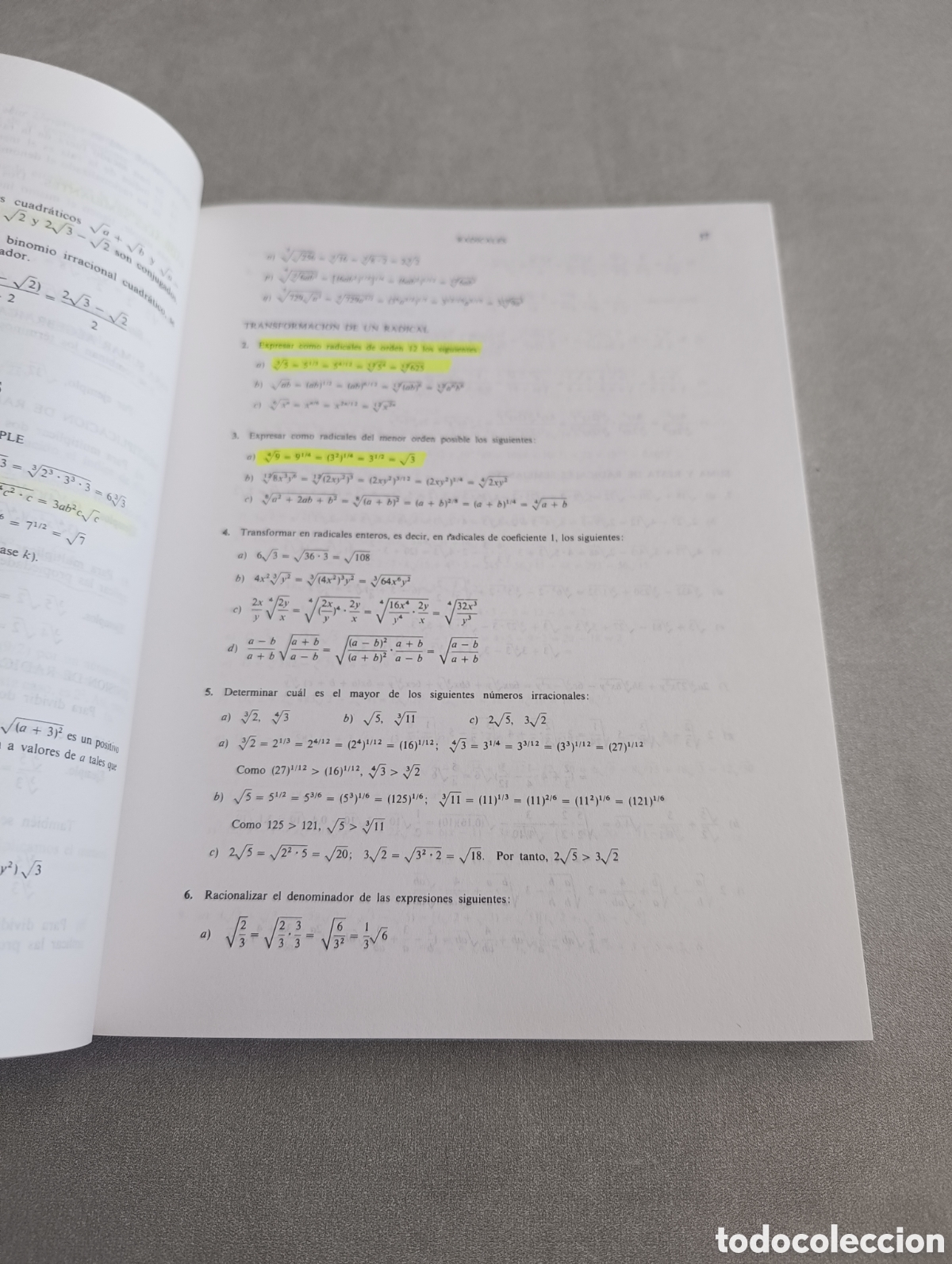 Libros de segunda mano de ciencias: &Aacute;LGEBRA SUPERIOR. MURRAY R. SPIEGEL. ED MC GRAW HILL. - Foto 6