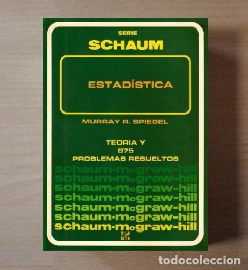Libri di seconda mano: ESTADISTICA. TEORIA Y 875 PROBLEMAS RESUELTOS. MURRAY R. SPIEGEL. MATEMATICAS.