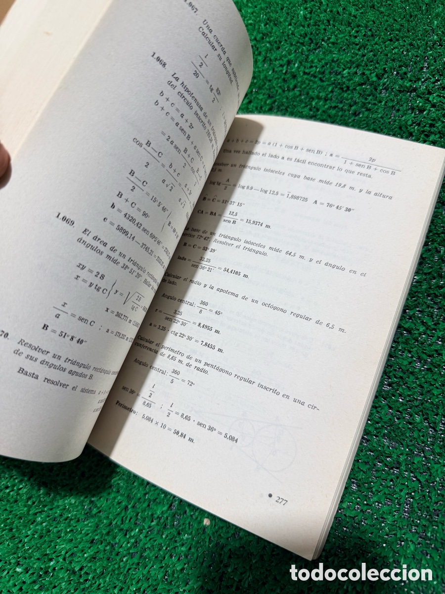 Libros de segunda mano de ciencias: SOLUCIONES RAZONADAS MATEM&Aacute;TICAS 5.&ordm; Curso de Bachillerato.-Plan 1957 - Foto 7