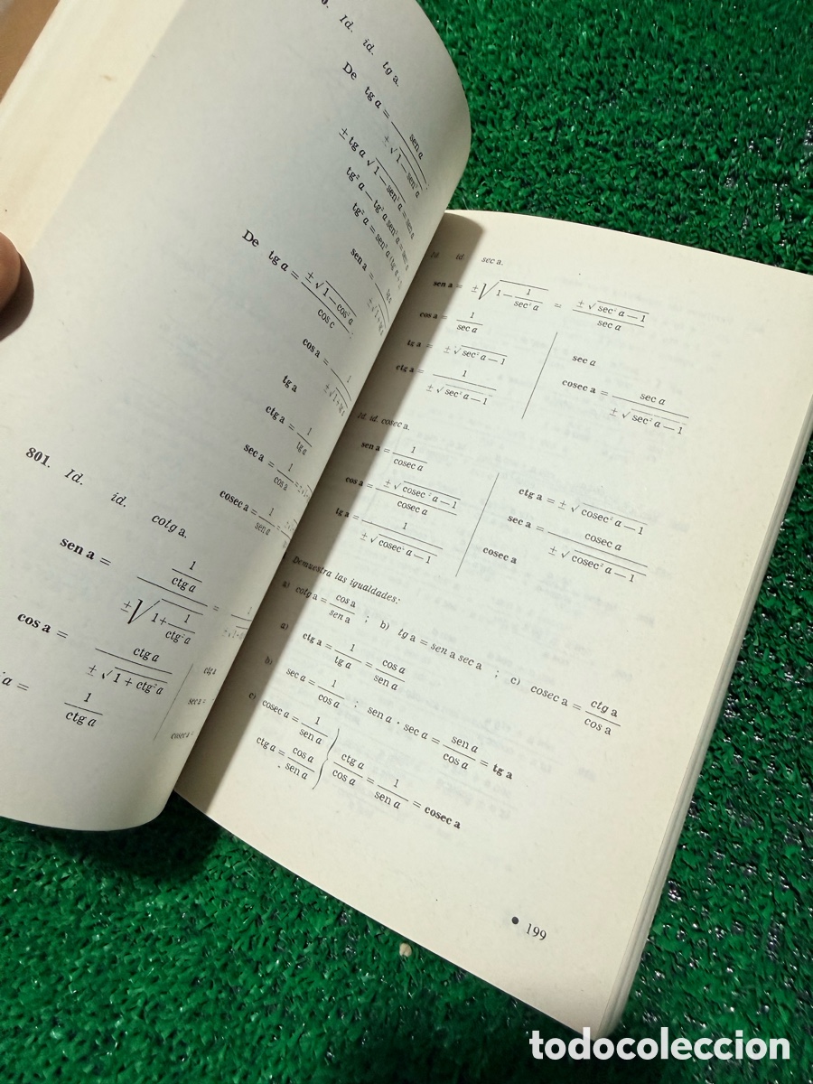 Libros de segunda mano de ciencias: SOLUCIONES RAZONADAS MATEM&Aacute;TICAS 5.&ordm; Curso de Bachillerato.-Plan 1957 - Foto 8