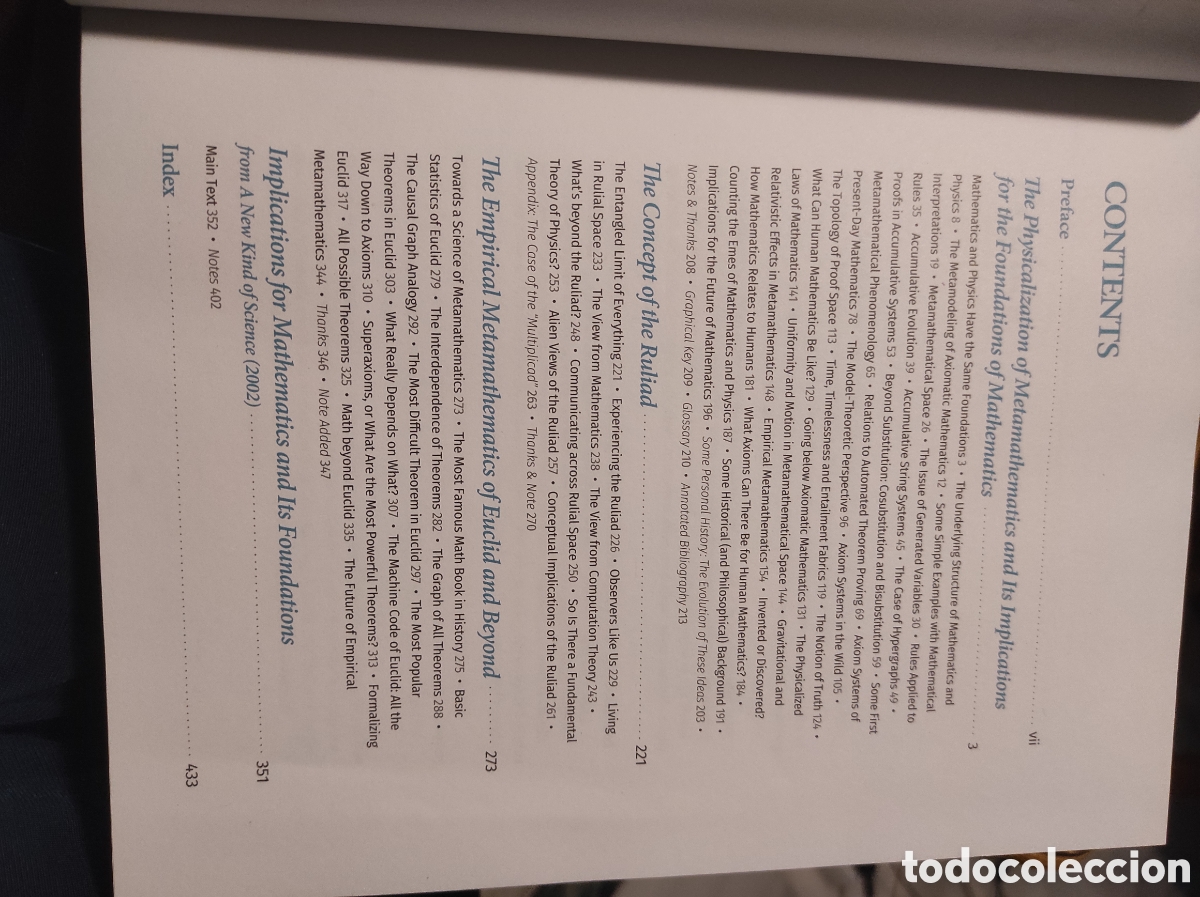 Libros de segunda mano de ciencias: Metamathematics: Foundations & Physicalization - Wolfram, Stephen - Foto 5