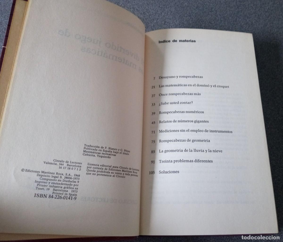 Libros de segunda mano de ciencias: El Divertido Juego De Las Matem&aacute;ticas Y.Perelmann - Foto 4