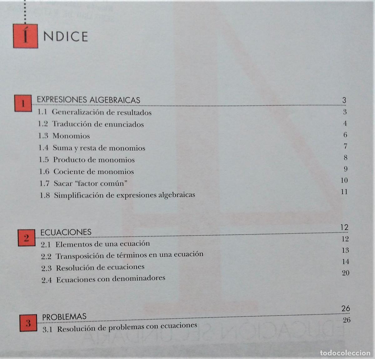 Libros de segunda mano de ciencias: ANAYA - 1&ordm; ESO - CUADERNO DE &Aacute;LGEBRA - Foto 2