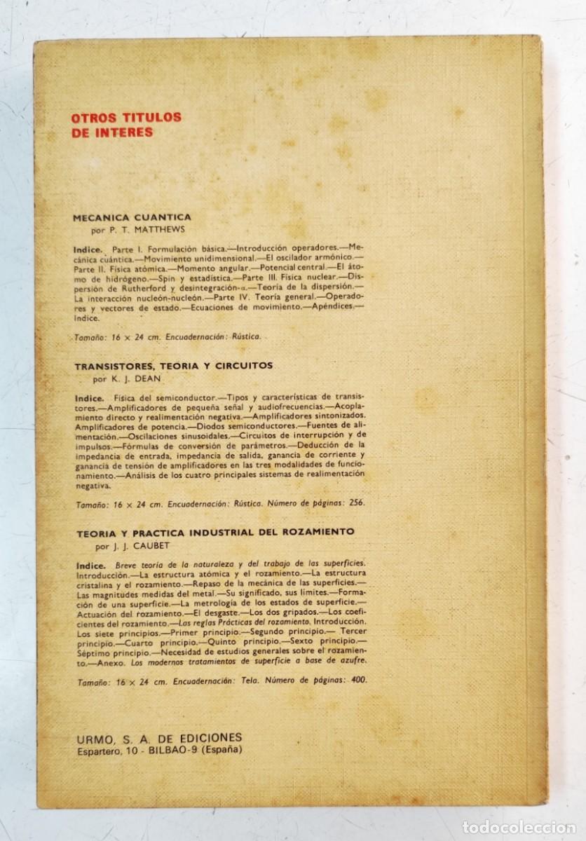 Libros de segunda mano de ciencias: Mec&aacute;nica Cl&aacute;sica. T.W.B. Kibble - Foto 4