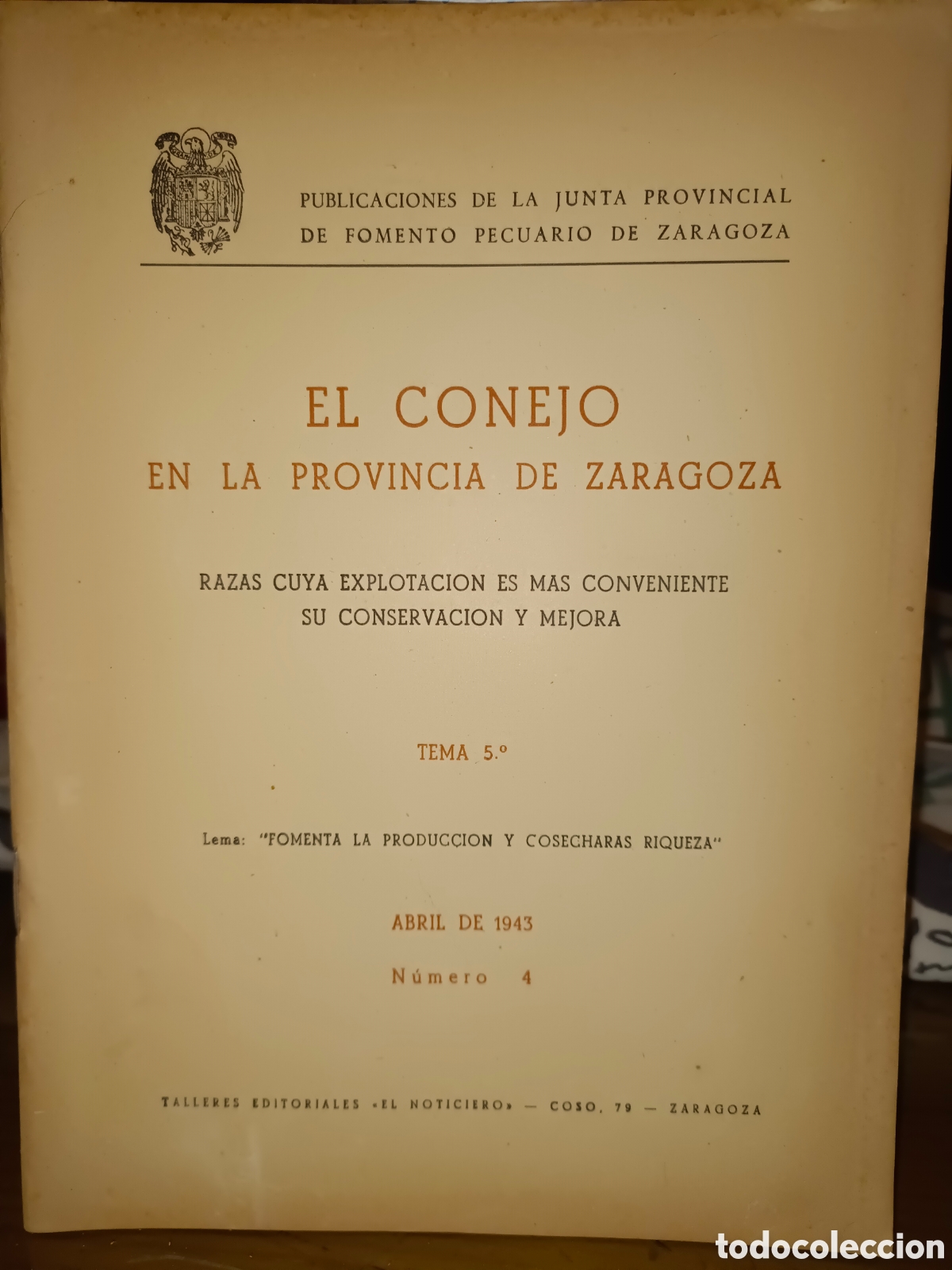 Libri di seconda mano: El conejo en la provincia de Zaragoza