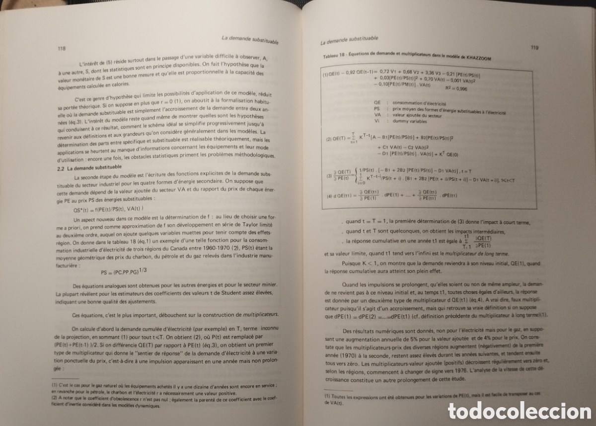 Libros de segunda mano de ciencias: LA DEMANDE DENERGIE. M&Eacute;TODES ET TECHNIQUES - J. GIROD - CNRS - 1977 - Foto 4