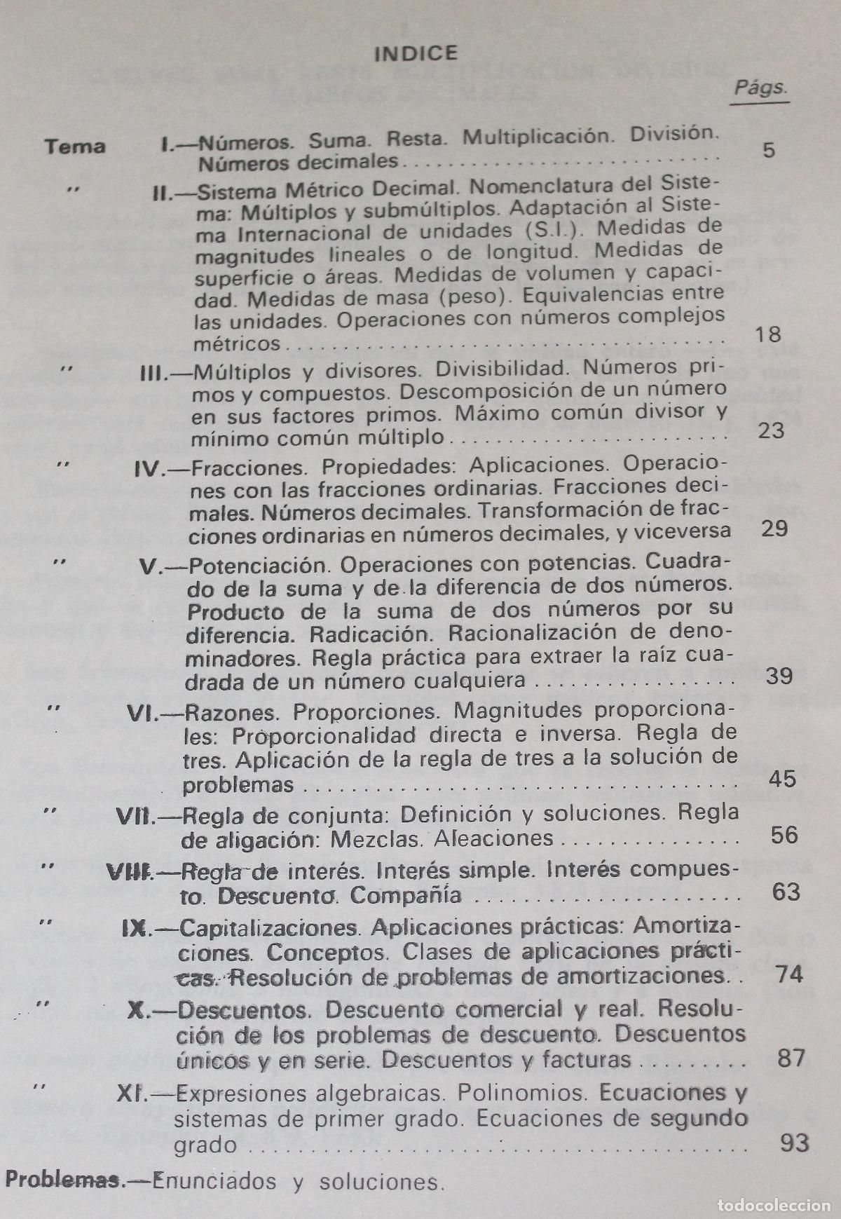 Libros de segunda mano de ciencias: ARITMETICA, NOCIONES ELEMENTALES CON PROBLEMAS - Foto 3