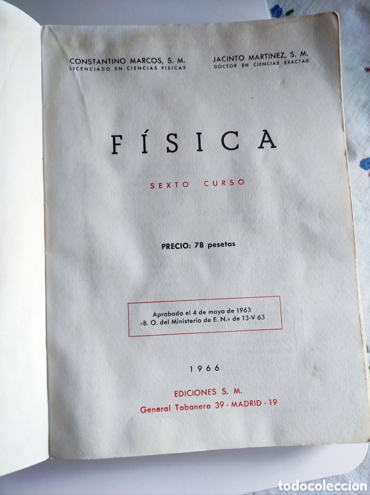 Libros de segunda mano de ciencias: Libro f&iacute;sica sexto curso - Foto 2