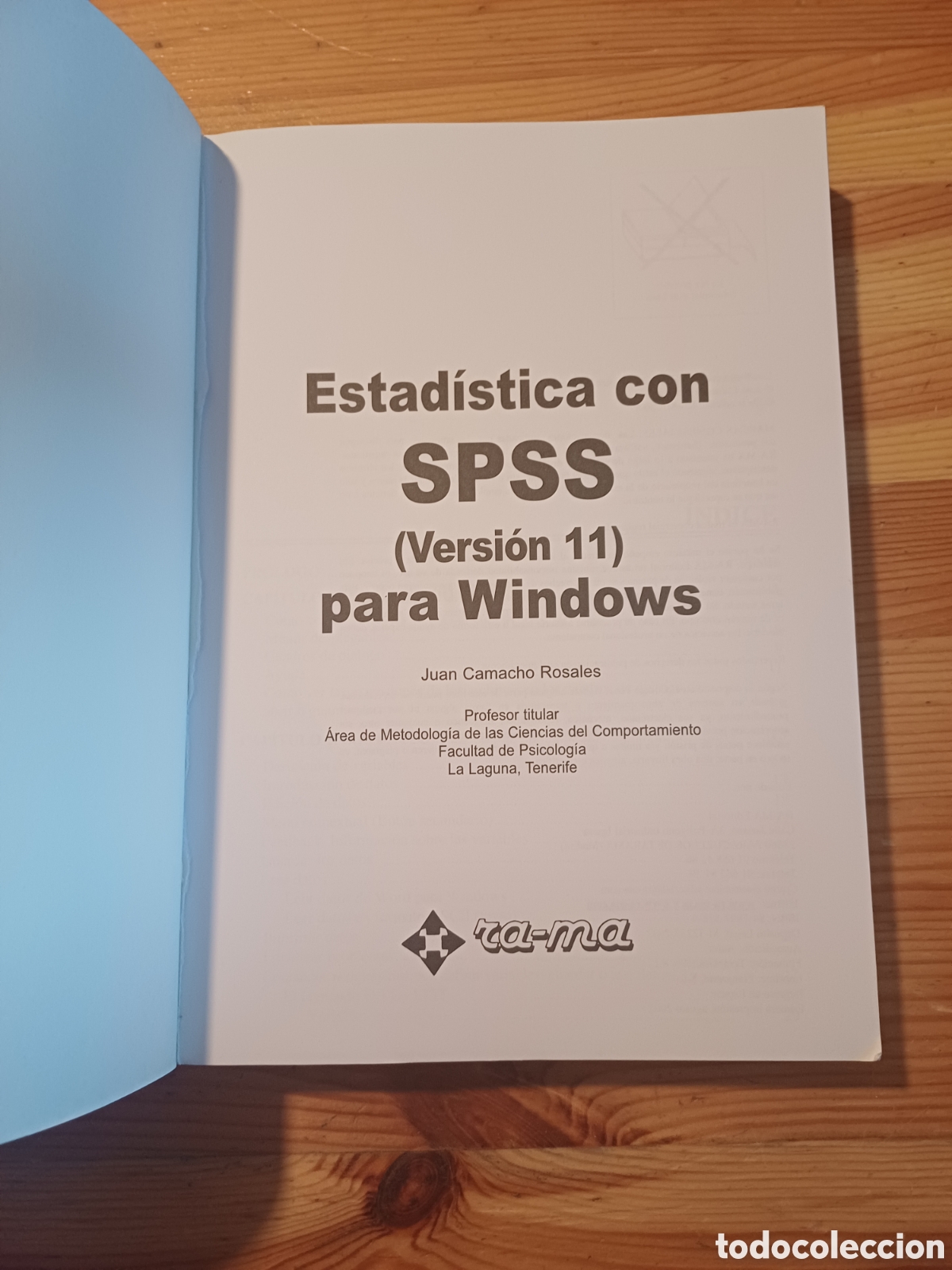 Libros de segunda mano de ciencias: Estadistica con SPSS para Windows Camacho Incluye CD - Foto 2