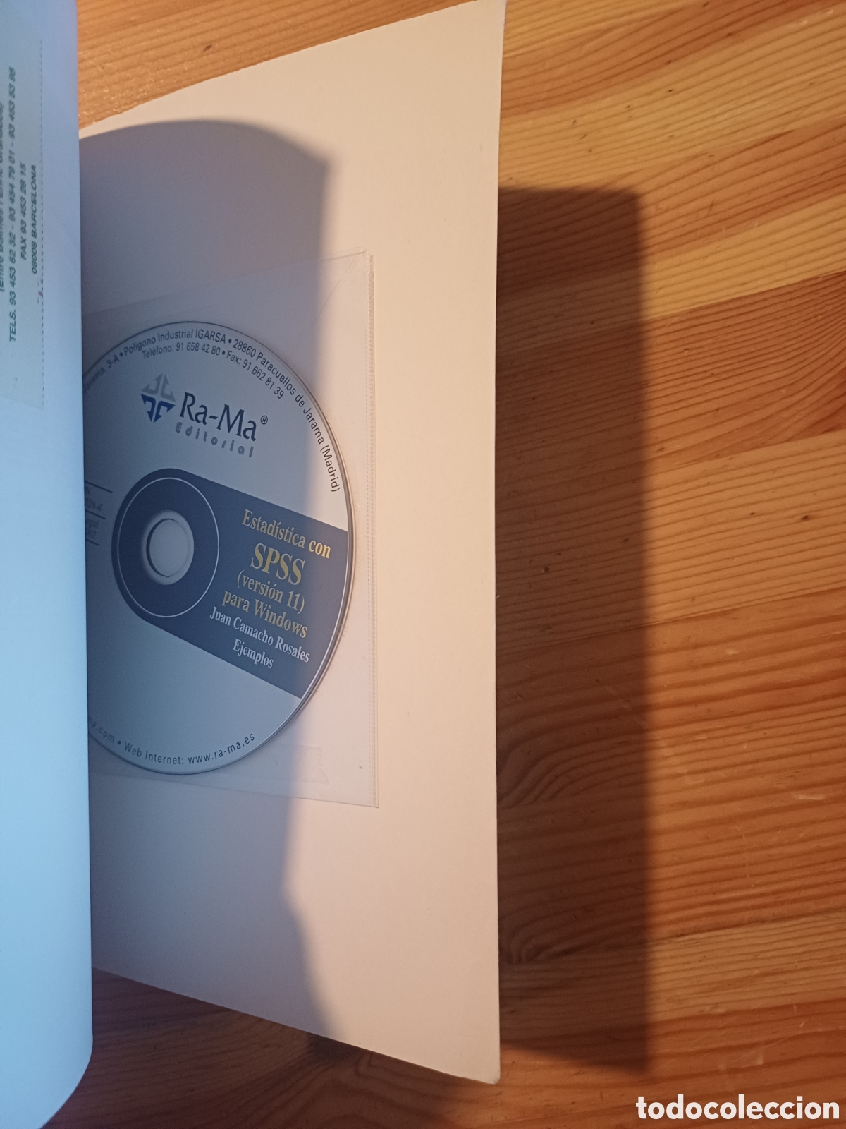 Libros de segunda mano de ciencias: Estadistica con SPSS para Windows Camacho Incluye CD - Foto 3