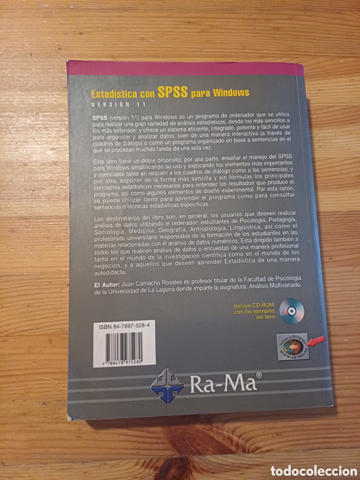 Libros de segunda mano de ciencias: Estadistica con SPSS para Windows Camacho Incluye CD - Foto 4