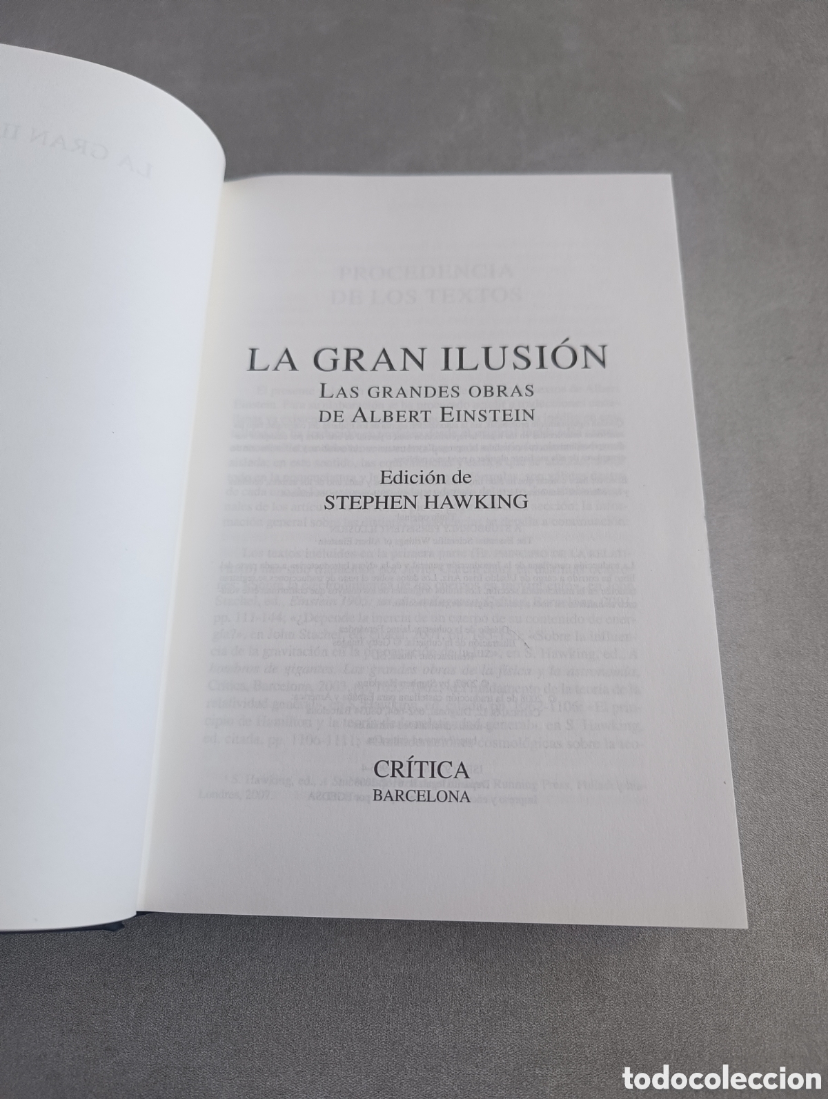Libros de segunda mano de ciencias: LA GRAN ILUSI&Oacute;N. LAS GRANDES OBRAS DE ALBERT EINSTEIN - STEPHEN HAWKING (ED.) - Foto 4
