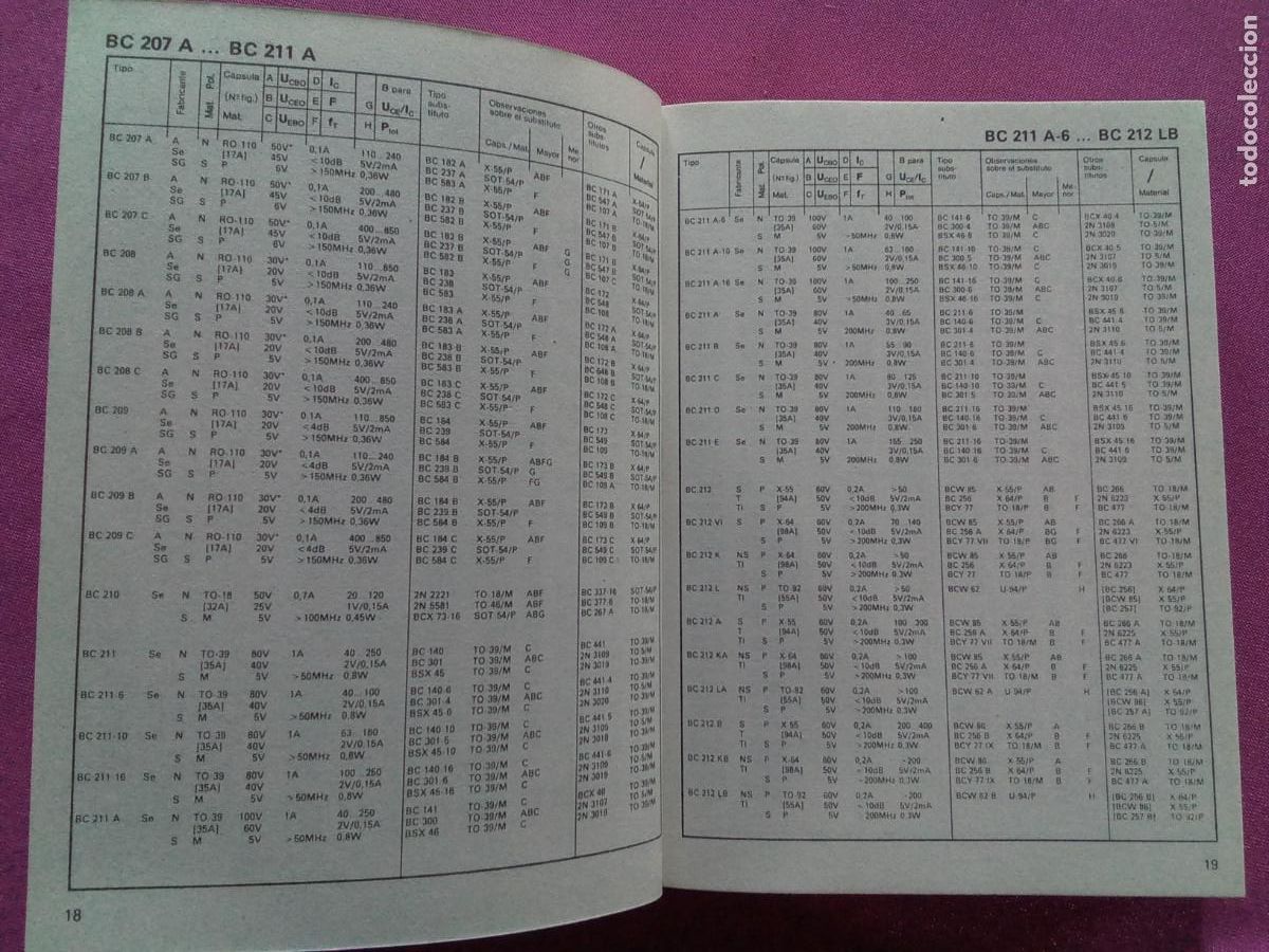 Libros de segunda mano de ciencias: EQUIVALENCIAS DE TRANSISTORES.G.SEITZ.LV54 - Foto 3