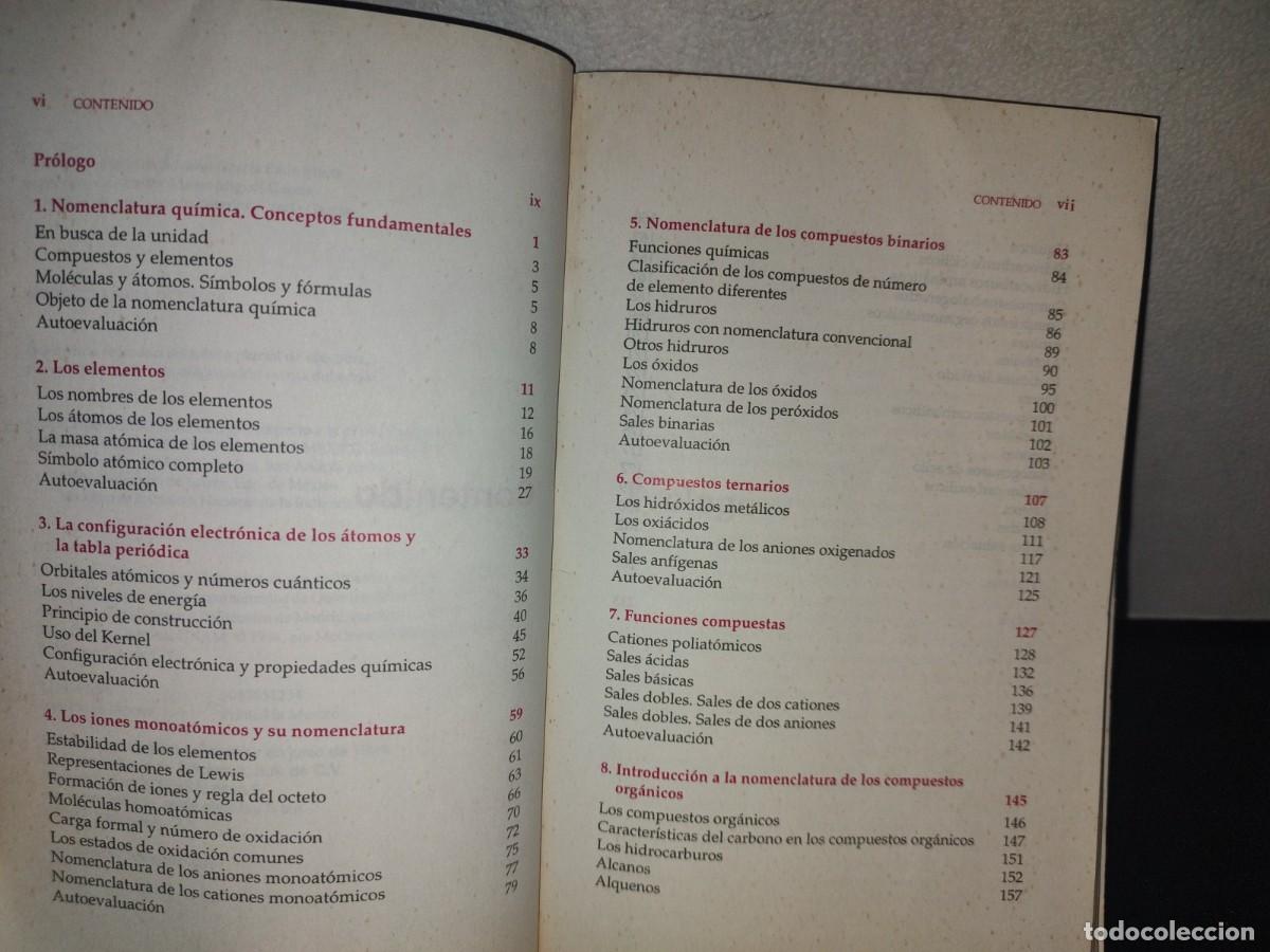 Libros de segunda mano de ciencias: 209- NOMENCLATURA QU&Iacute;MICA - HUGO E. SOL&Iacute;S CORREA - Foto 5