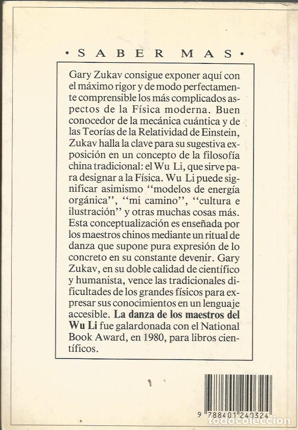 Libros de segunda mano de ciencias: LA DANZA DE LOS MAESTROS DEL WU LI - GARY ZUKAV - Foto 5