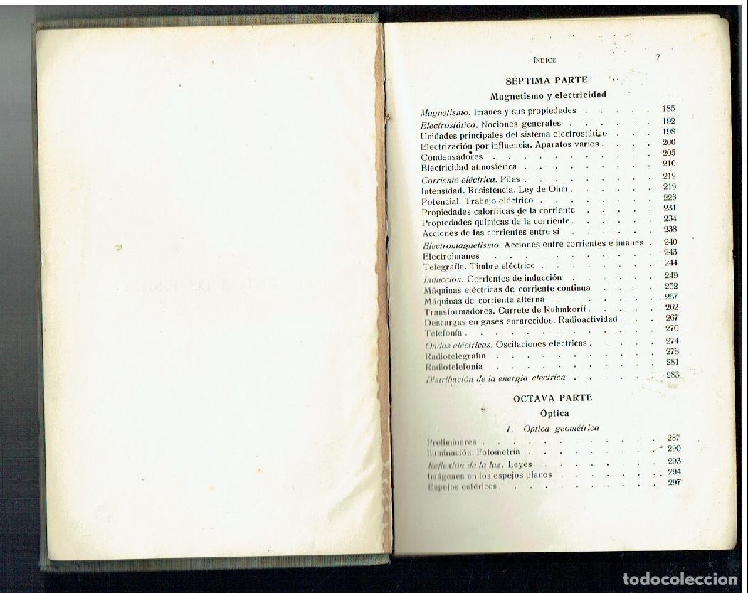 Libros de segunda mano de ciencias: F&Iacute;SICA. ELEMENTOS DE F&Iacute;SICA. (ORD/MD) - Foto 2