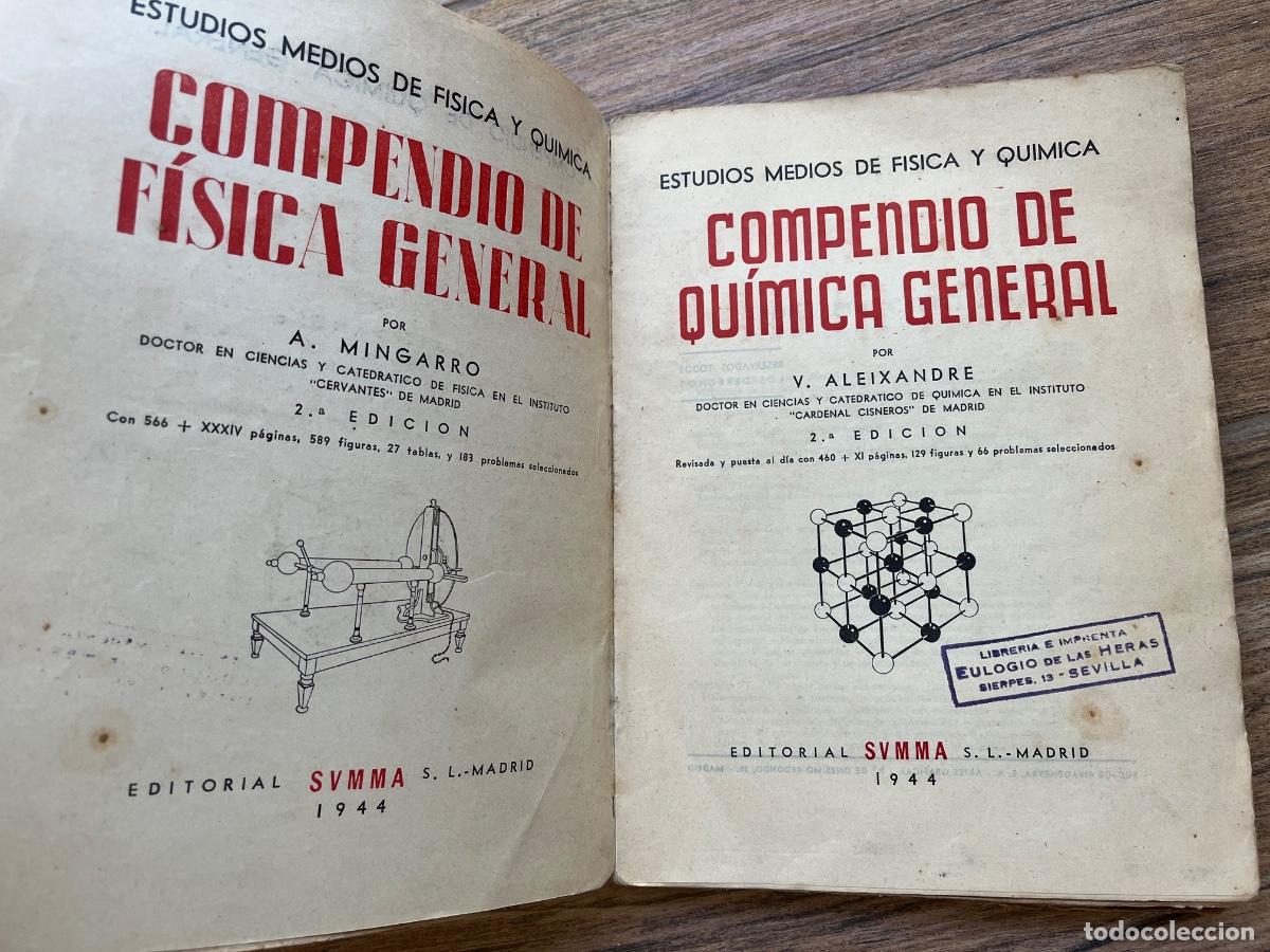 Libros de segunda mano de ciencias: Compendio de qu&iacute;mica general. V. Aleixandre / A. Mingarro - Foto 13