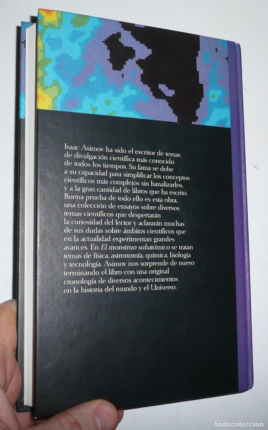 Libros de segunda mano: El monstruo subat&oacute;mico - Isaac Asimov (Biblioteca Cient&iacute;fica Salvat N&ordm; 4) - Foto 2