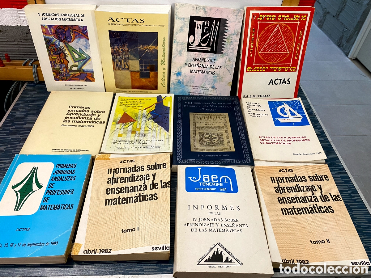 Libros de segunda mano de ciencias: Lote de Libros Jornadas de Ense&ntilde;anza Matem&aacute;ticas - Foto 1