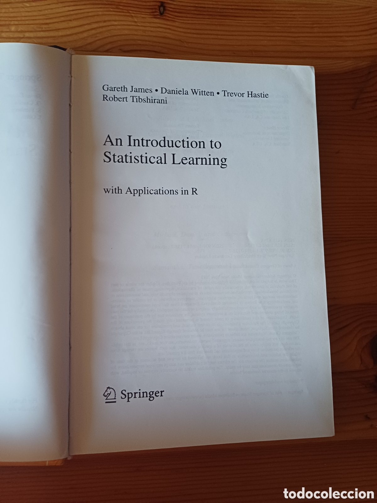 Libros de segunda mano de ciencias: An Introduction to Statistical Learning with Applications in R Springer Texts Estadistica - Foto 2