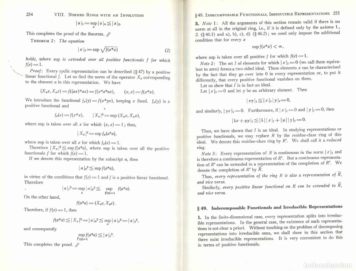 Libros de segunda mano de ciencias: Commutative normed rings. Chelsea. En ingl&eacute;s - Foto 3