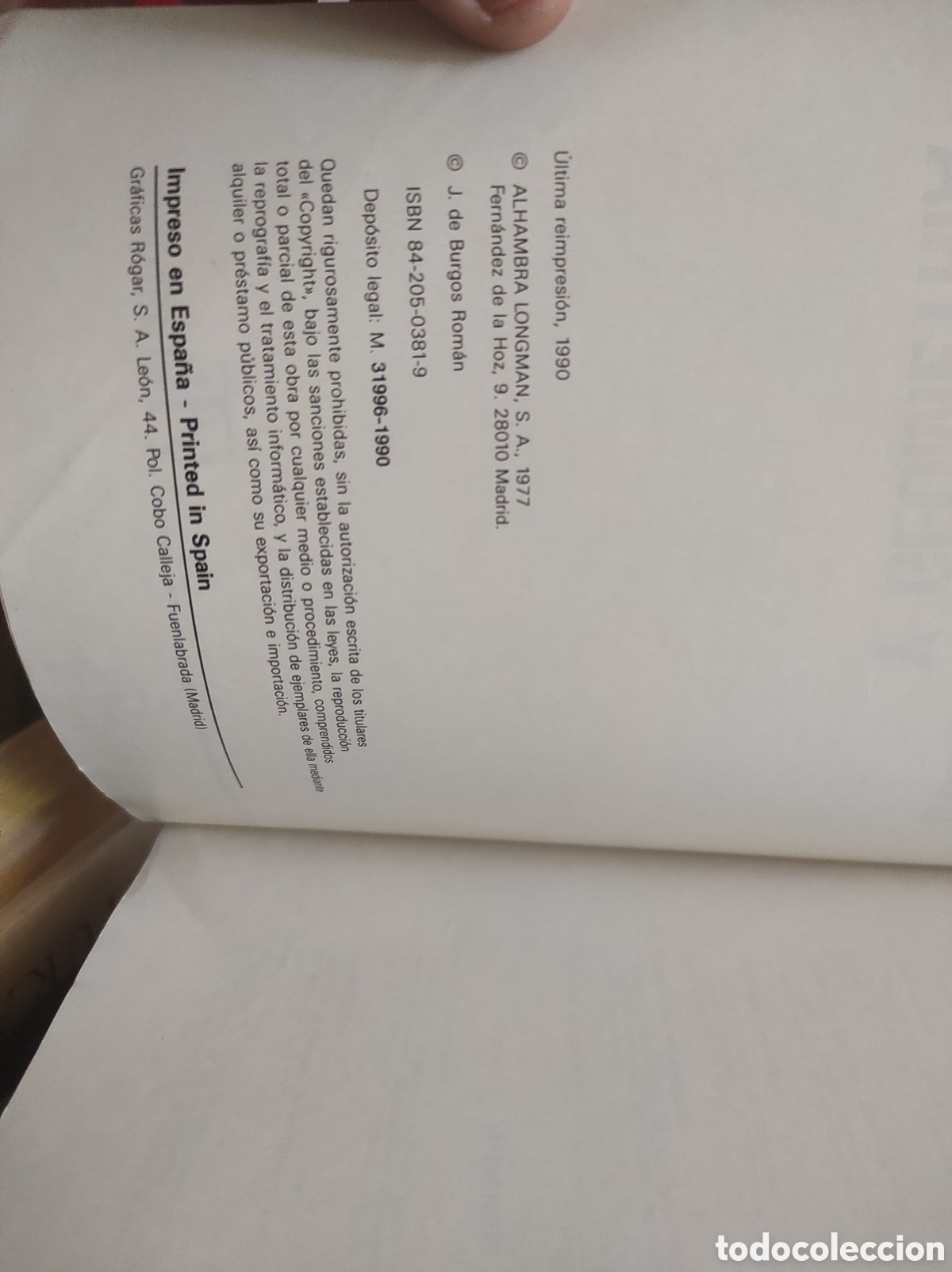 Libros de segunda mano de ciencias: Curso de &aacute;lgebra y geometr&iacute;a / Juan de Burgos - Foto 3